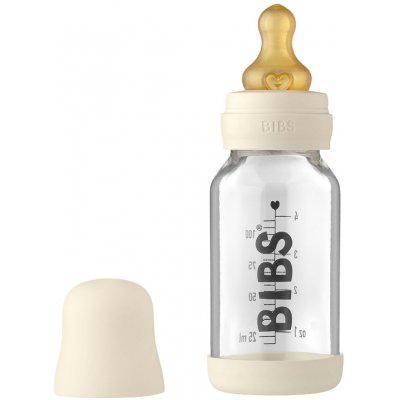 Bibs Baby Bottle sklenená fľaša 110ml ivory