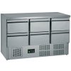 Tefcold Saladeta 6 zásuviek nerez - GS365ST/6 Drawers | TEFCOLD
