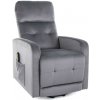 Nábytek PEGAS s.r.o. Polohovatelné křeslo OTUS II Velvet, Šedý Bluvel 14