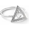 Carat Shop Strieborný prsteň Harry Potter Dary smrti s kryštálmi BHPSR002