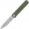 CobraTec Medium Cayden OD Green Drop Serrated 01CT025