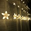 LED svetelná záclona hviezdy - 84 LED/4,5 m prepojovateľná bílá studená