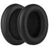 Náhradné Náušníky pre Kingston HyperX Cloud Alpha, Pamäťová pena + PU Koža, Čierne, 1 pár