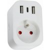 Immax 07772L NEO LITE Smart vnútorná zásuvka v2 s kolíkom, typ E, 2xUSB, 1xUSB C, WiFi