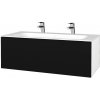 Dreja Umývadlová skrinka VARIANTE SZZ 100 pre úmyvadlo Finon - N01 Biela lesk / M17 Čierna mat