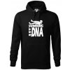 Swimming is in my DNA - Mikina pánska Cape s kapucňou - 3XL ( Čierna )