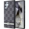DKNY PU Leather Checkered Pattern and Stripe kryt pre Samsung Galaxy S24 Ultra, čierny 57983121225
