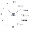 3D Nalepovacie hodiny DIY Clock Evevo 8282XL, Silver 90-130cm