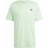 adidas Essentials Single jersey embroidered svetlo zelené čierne