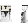 Rancilio Silvia PRO X, white + Eureka Atom W 75, chrome