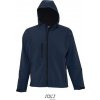 SOL´S REPLAY / Pánska 3-vrstvová softshellová bunda s kapucňou - french navy M