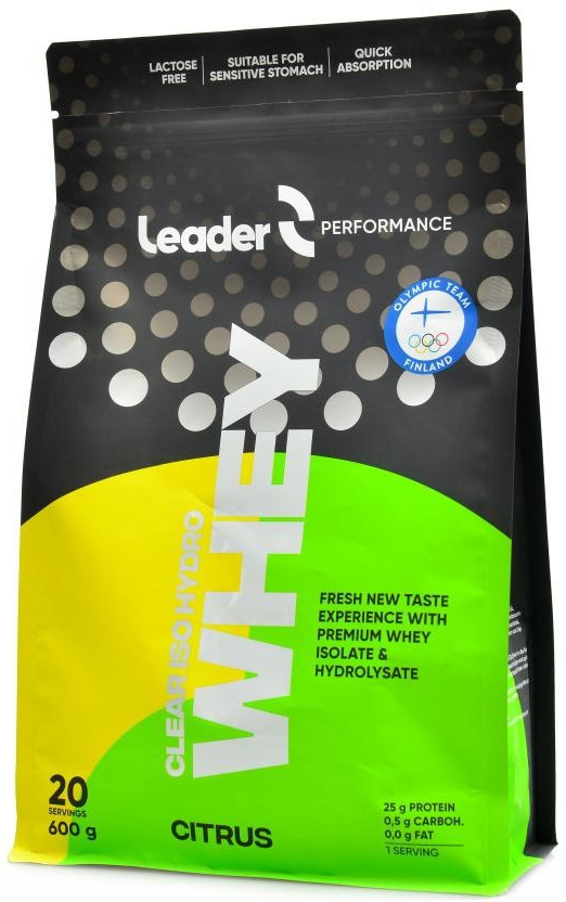 Leader Clear Iso Hydro Whey Protein 600 g