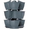 PlasticFuture Květináč na bylinky COUBI HERBAL 29,5 cm grafitový