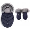 COTTONMOOSE Set fusak a rukavice na kočík Moose MINI Yukon Blue