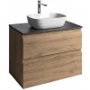 AQUALINE - ALTAIR skrinka s doskou 78,5 cm, dub emporio/antracit bridlica AI380-02