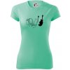 Mačka a gitara WC - Dámske Fantasy športové (dresovina) - XL ( Mätová )