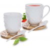Orion Sada porcelánovej šálky s podšálkou a lyžičkou Bambu, 2 ks