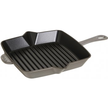 Staub Liatinová grilovacia panvica grafitovo sivá 26x26cm od 156,87 € -  Heureka.sk