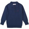 Minoti Retro 1 tričko chlapčenské Polo s dlhým rukávom modrá