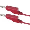 HADEX Kábel prepojovací 0,35mm2 / 1m s banánikmi červený N530