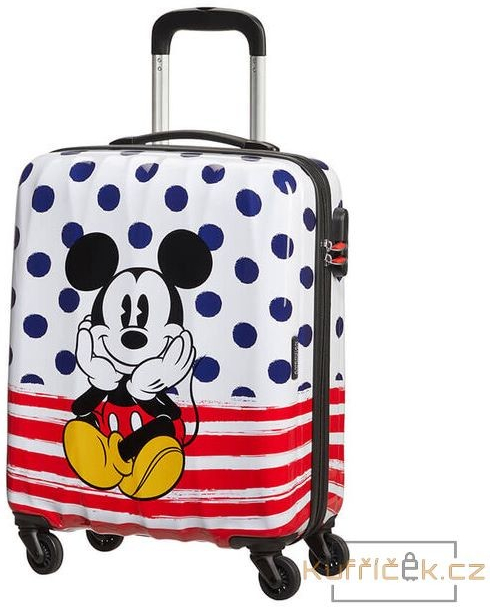 American Tourister DISNEY LEGENDS SPIN.55/20 ALFATWIST 2.0 MICKEY BLUE DOTS 36 l