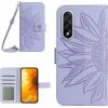 VSETKONAMOBIL 117828 ART SUNFLOWER Peňaženkový kryt so šnúrkou pre OnePlus Nord 5 5G fialový