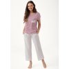 Dámske pyžamo Luna 319 W25 hnedá