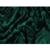 XPOSE® Mikroplyšová plachta Exclusive - tmavo zelená 90x200 cm, Mikroplyš