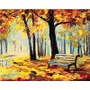 Maľovanie podľa čísel – Lavička v parku, 80 × 100 cm, bez rámu a bez napnutia plátna 8596530054184