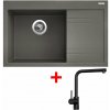 Sinks RIM 780 L Truffle + Elka čierna matná