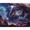 ZUTY Maľovanie podľa čísel DRAČIA PLANÉTA Rámovanie vypnuté plátno na rám Rozmer 80 x 100 cm