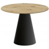 Okrúhly jedálenský stôl PINETO dub /čierna viac farieb Dub Artisan