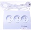 PremiumCord Predlžovací kábel 230V 1,5m 5zásuvek+vypínač+2x USB ppd01