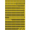Magnetické číslice – Mix, znak 0-9, výška znakov 23 mm, žltý podklad