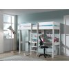 Vipack Poschodová posteľ so stolom z masívu Pino white compact
