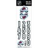 Sportstape ALL IN ONE HELMET DECALS - COLORADO AVALANCHE - DARK HELMET
