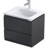 Oristo BRYLANT UNI SKRINKA POD UMÝVADLO 60 cm, čierna matná OR36-SD2S-60-8-V3