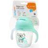 BabyOno nekvapkajúci hrnček so zaťaženou slamkou 240 ml mätová