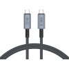 Tech-Protect Ultraboost Max kábel USB 4.0 8K / USB-C 240W 1m, šedý