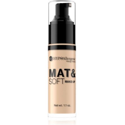 Bell Hypoallergenic Mat&Soft ľahký zmatňujúci make-up odtieň 04 Golden Beige 30 ml