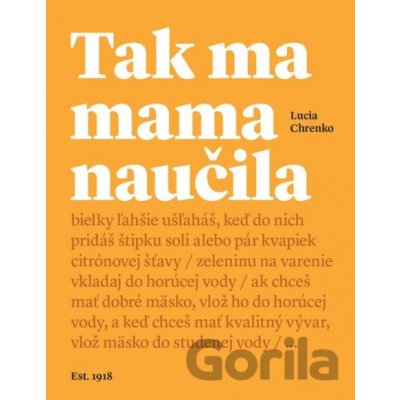 Tak ma mama naučila - Lucia Chrenko