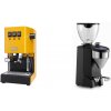 Gaggia New Classic E24, yellow + Rocket Espresso FAUSTO 2.1, black