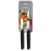VICTORINOX Swiss Modern, steak knife, 2pcs, 12cm, wavy, black, blister