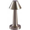 Verk 12308 LED Stolná lampa dotyková, 3 W, 1500mAh, strieborná