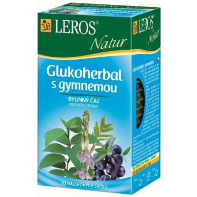 LEROS NATUR GLUKOHERBAL S GYMNEMOU bylinný čaj 20 x 1 g