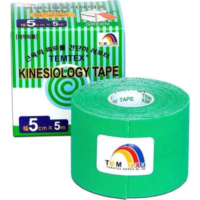 Temtex Classic Kinesiotape zelená 5cm x 5m