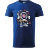 Lukostreľba komiks - Tričko extra veľké (5-8XL) - 5XL ( Kráľovská modrá )