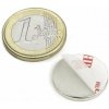 SOLLAU Neodymový magnet valec (samolepící) D 20x2 mm, Neodym, N38, ponikelovaný
