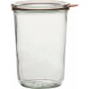 Weck zavárací poháre s viečko tesnenie svork 4 x 750 ml