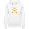 AWDis Hoodie Mikina - Kde je pivo Tam je nádej - Arktická biela - XL - Dámske